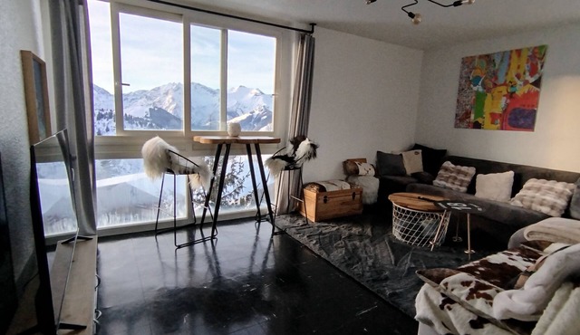 Apartment 3bed/2bath, 8/10pers 200m Bergers-ESF snow front. Mountain view