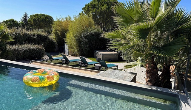 Artist's villa between vineyards and Montpellier
