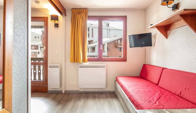 Bright studio apartment for 4 people in Tignes