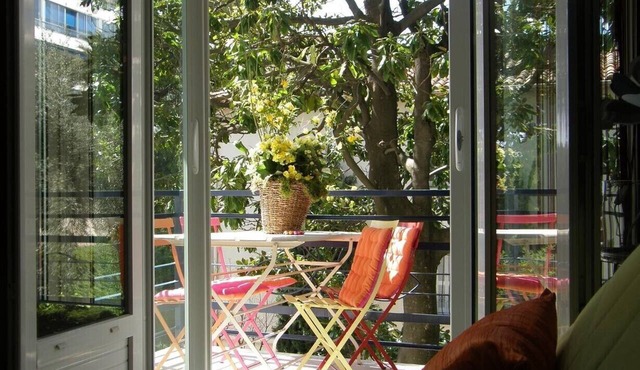 Cannes Beach. Appart UP Seaview 36 m2. Top Design. Pr. Center. Pool, Private,