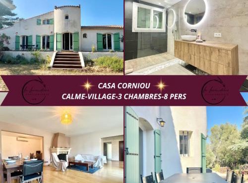 Casa Corniou - Calme, Village Provençal, 3 chambres, 2 SDB, 8 personnes in Cornillon-Confoux