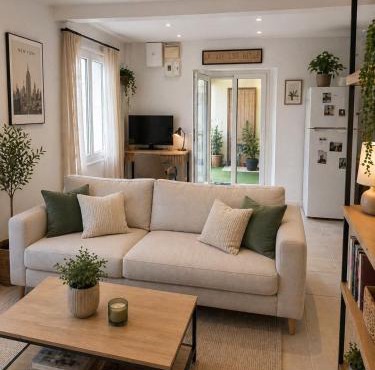 Charmante maison climatisée avec extérieur