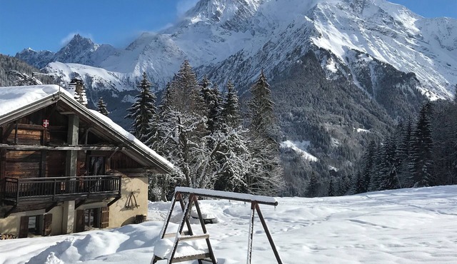 Chalet 10 pers, on the slopes, Mont Blanc view in St nicolas de veroce / st gervais les ba