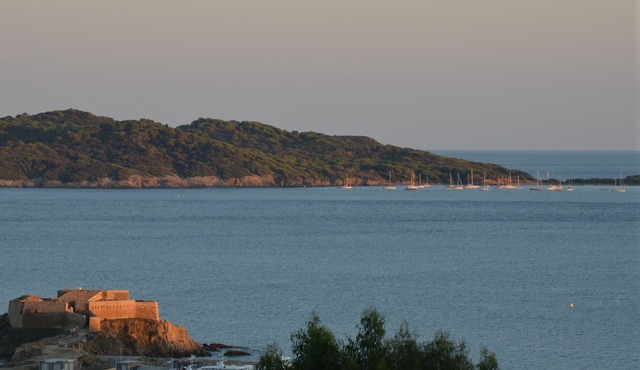 Giens peninsula, panoramic view of Porquerolles