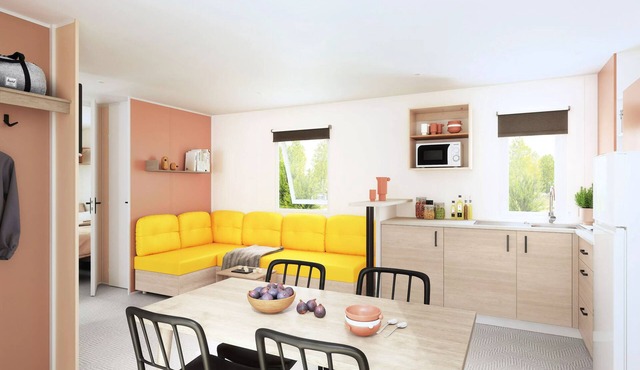 Kernodet Premium 4-room Mobile Home for 6 People in ST Molf