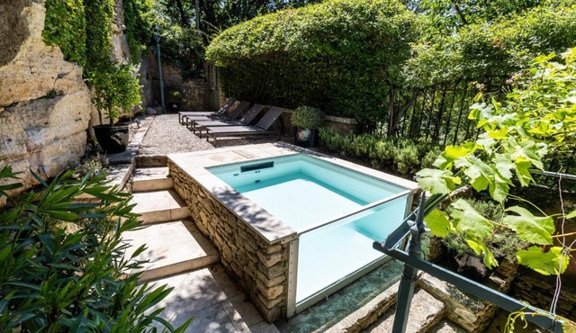 La Villa Ocre Ménerbes Vue panoramique Piscine Jardin