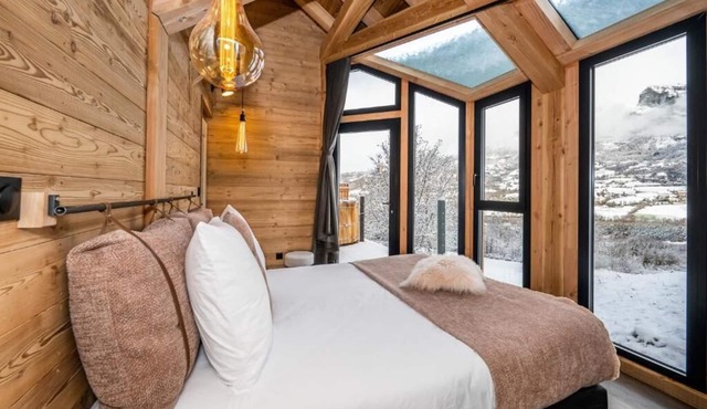 Le Sorbier Chalet 2 Chambres Pierres et Bois Avec Bain Nordique