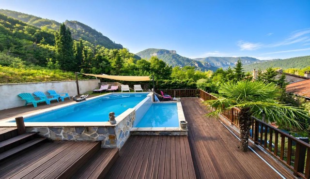 LES GARGOUILLES - Piscine à Débordement Avec Vue Exceptionnelle - Gorges du Tarn - Millau