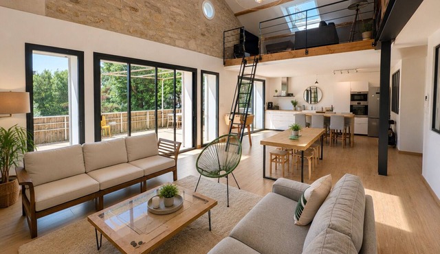 Loft St Roch Montpellier - Garden, pool & spa