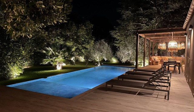 Maison avec piscine au coeur d'un magnifique jardin arboré à deux pas du centre