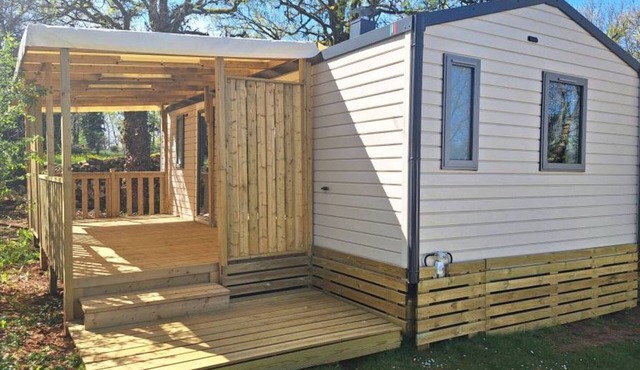 Mobile home with AC - 4 guests in Rocamadour