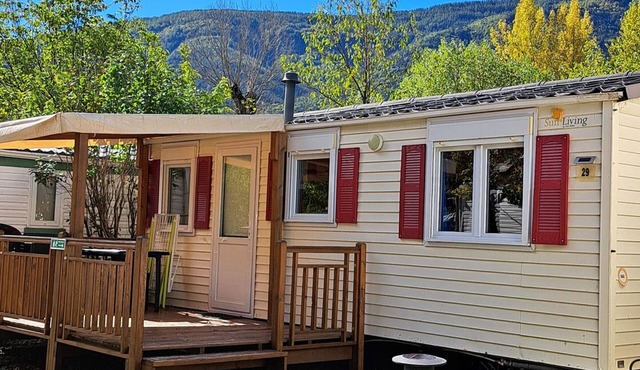 Mobile home with air conditioning - 5 guests in Annot