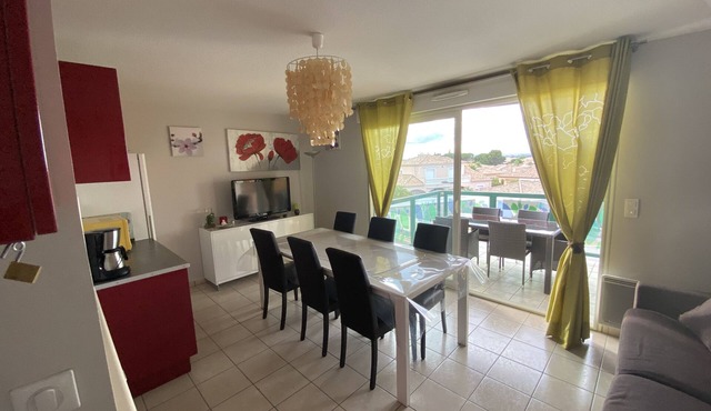 SERIGNAN - Apartment for 4 people with air conditioning