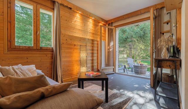 Small apartment with garden - center Monêtier