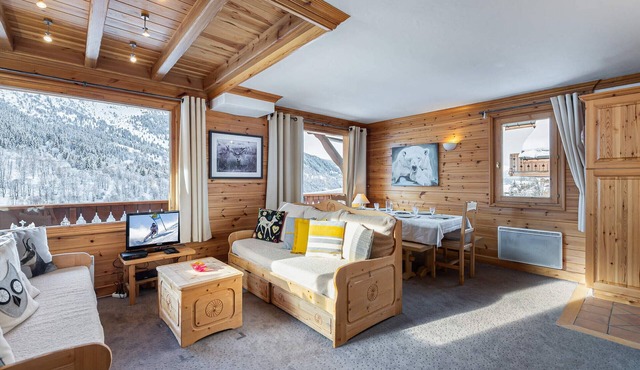 Spacious 3-bedroom apartment near Méribel center