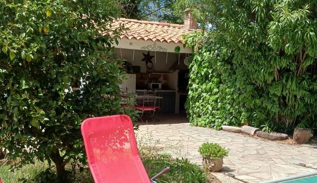 Studio 25m2 Entouré de Vignes Avec Piscine Privatisée
