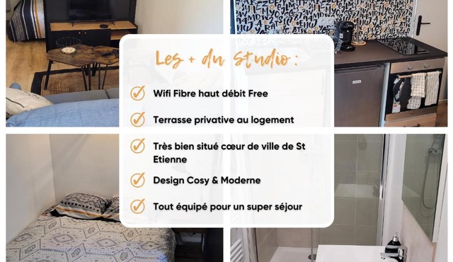 Studio cosy Saint-Étienne centre ville in Saint-Étienne