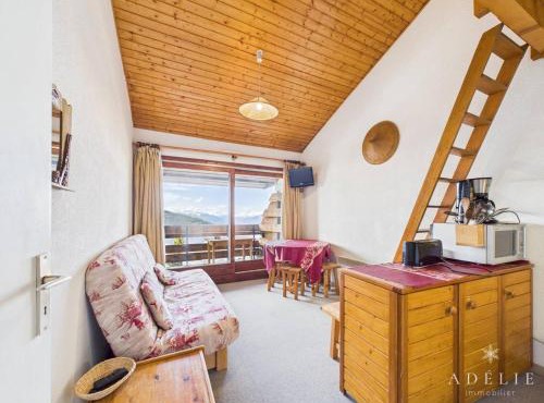 Studio mezzanine cosy, balcon plein sud, quartier calme, proche pistes et commerces, navette gratuite - FR-1-398-554 in Montvalezan
