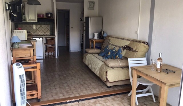 Studio [terrace free parking] 150m from the beach in La Grande-Motte