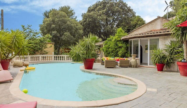 Stunning private villa with A/C, hot tub, private pool, WIFI, TV, terrace and pets allowed