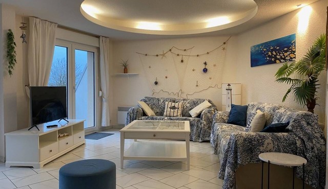 Superb duplex apartment in the center of TREGASTEL sea view in TREGASTEL