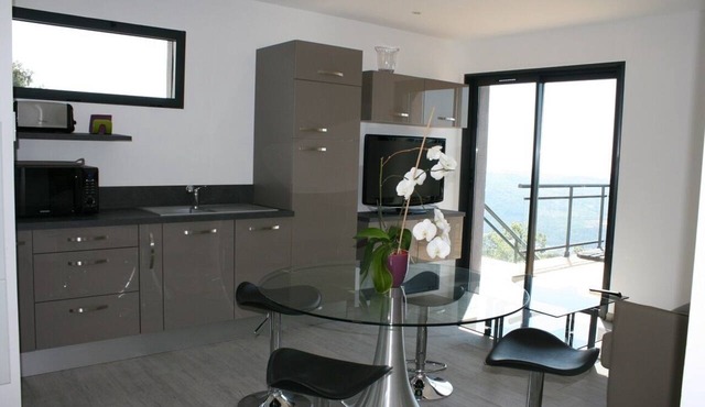 Villa Apartments, private garden and pool, sea view