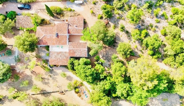 Villa Maillard - Swimming pool & vineyard view in Correns