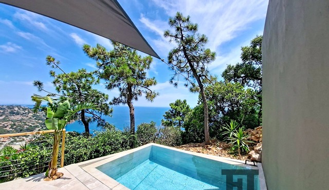 Villa with Panoramic Ocean Views in Théoule – Private Pool – 3 Bedrooms