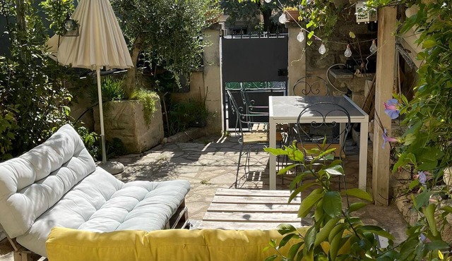 Village house between vineyards and Occitan countryside