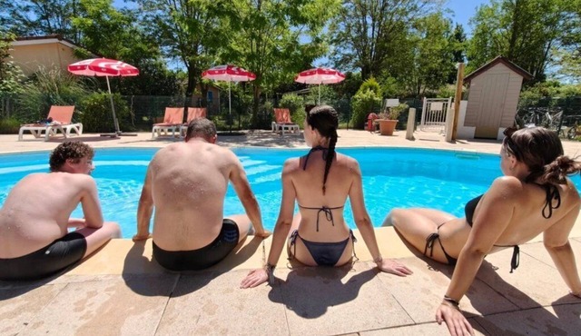 ZEcamping 3 étoiles piscine couverte pet friendly chalet TV BBQ clim