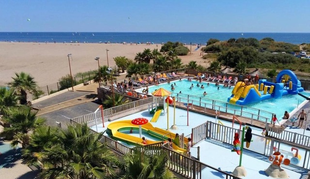ZEcamping 4 à 200m de la plage piscine animaux acceptés salle fitness in Sérignan