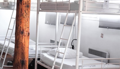 Bed in a 4-Bed Female Dorm with Private Bathroom
