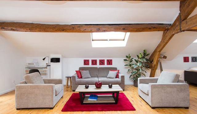 Big loft 107m2, 10min walk to Palais des festivals
